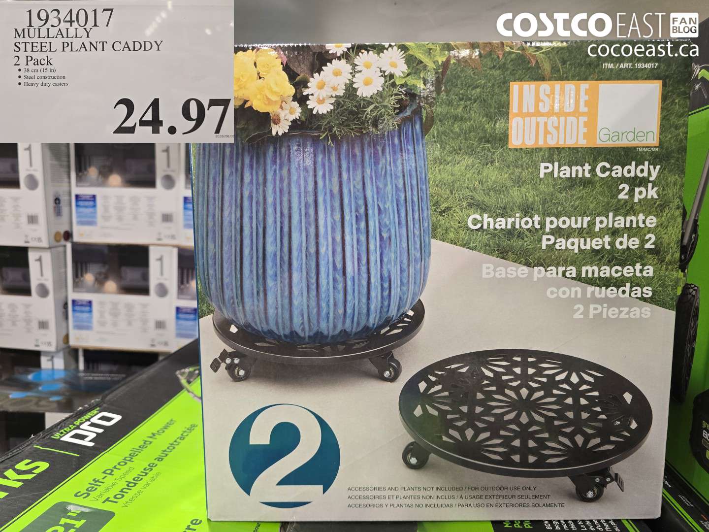 1934017 MULLALLY STEEL PLANT CADDY 2 PACK $24.97
