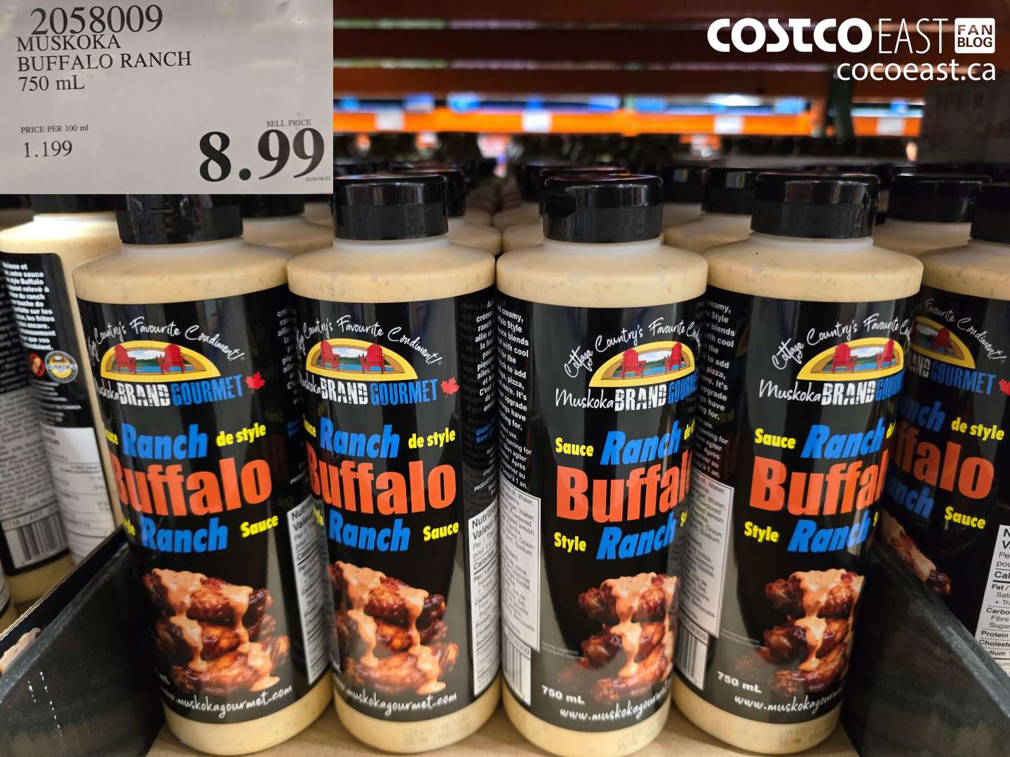 2058009 MUSKOKA BUFFALO RANCH 750 ML $8.99