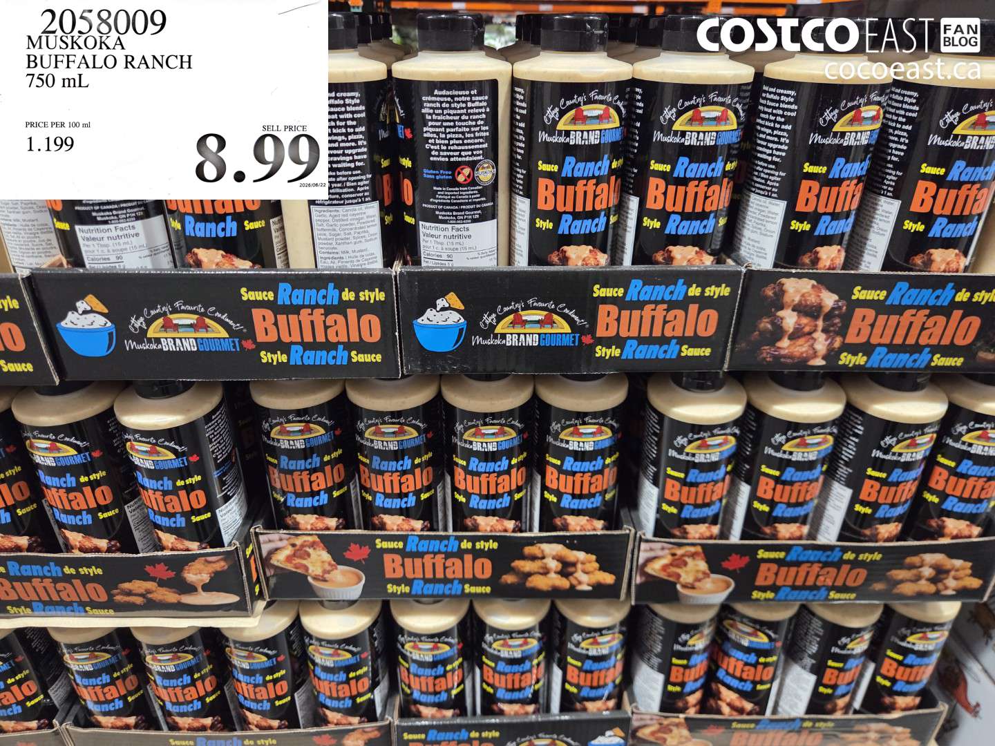 2058009 MUSKOKA BUFFALO RANCH 750 ML $8.99