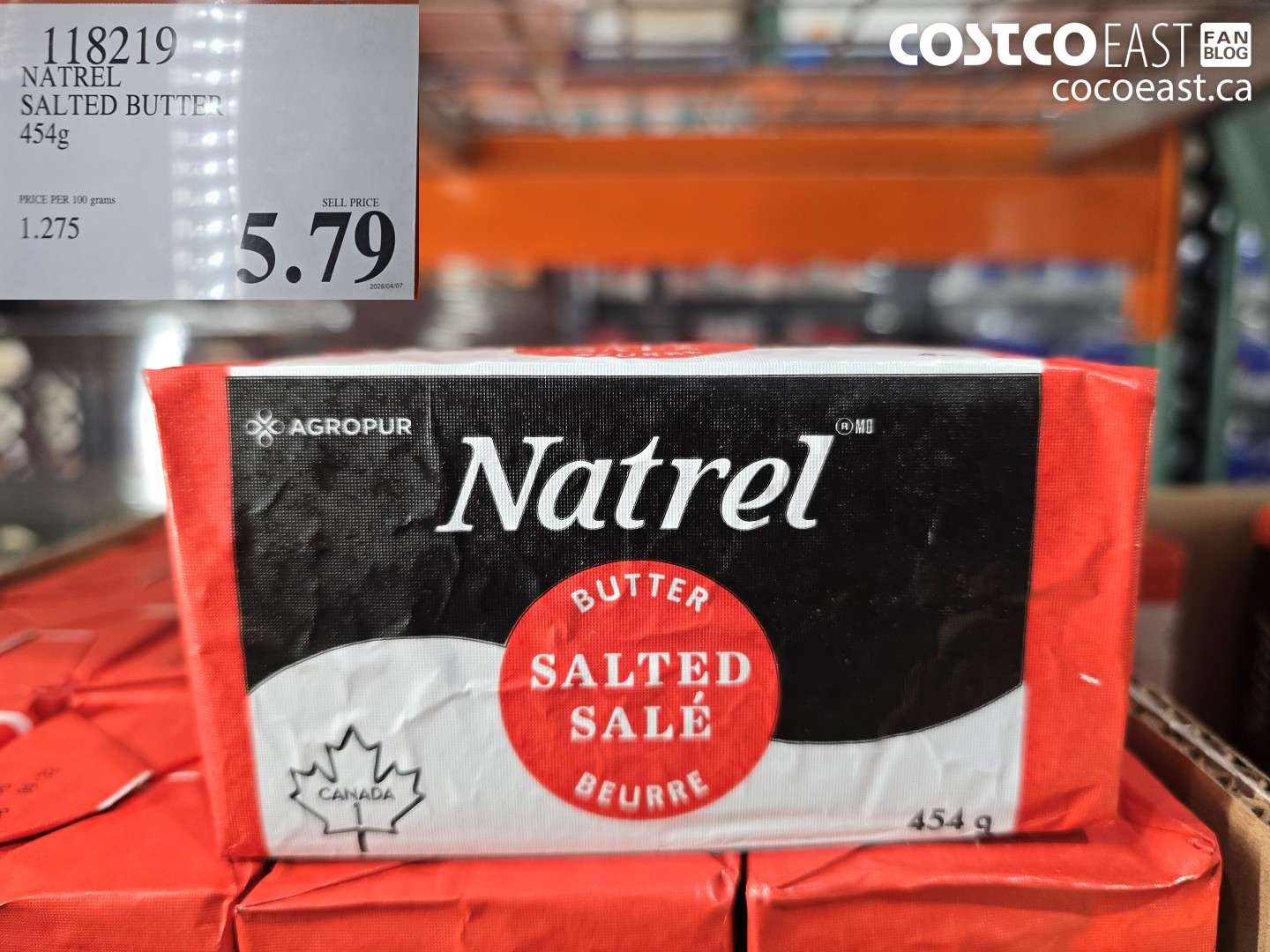 118219 NATREL SALTED BUTTER 454G $5.79