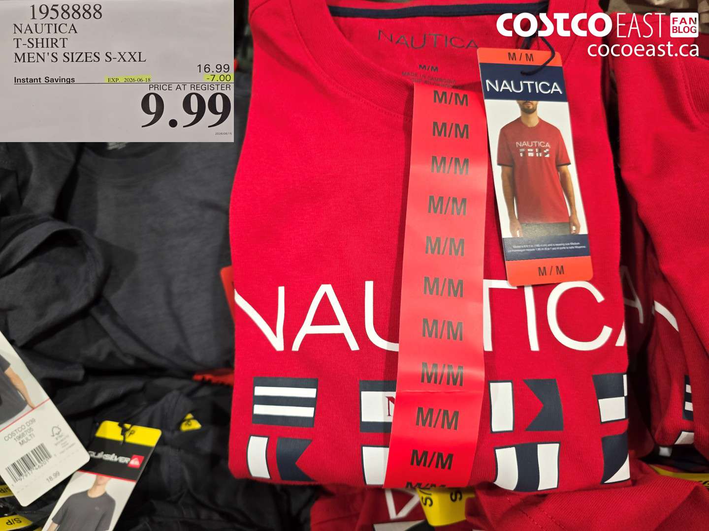 1958888 NAUTICA T-SHIRT MEN'S SIZES S-XXL ($7.00 INSTANT SAVINGS EXPIRES ON 2026-06-18) $9.99