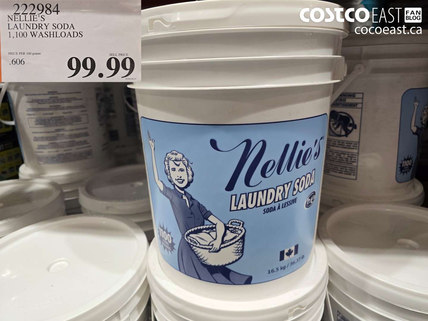 222984 NELLIE'S LAUNDRY SODA 1,100 WASHLOADS $99.99
