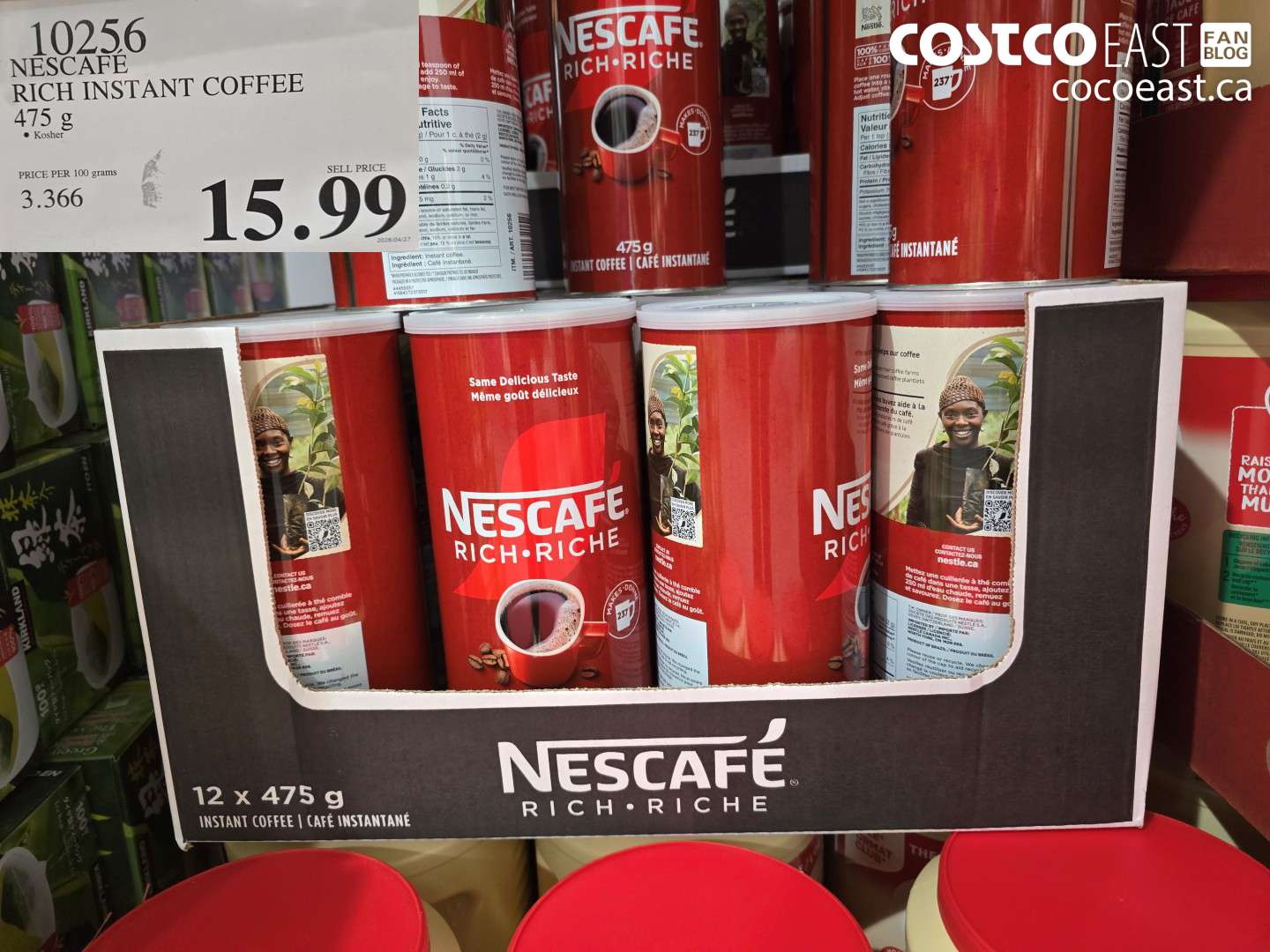 10256 NESCAFE RICH INSTANT COFFEE 475 G $15.99