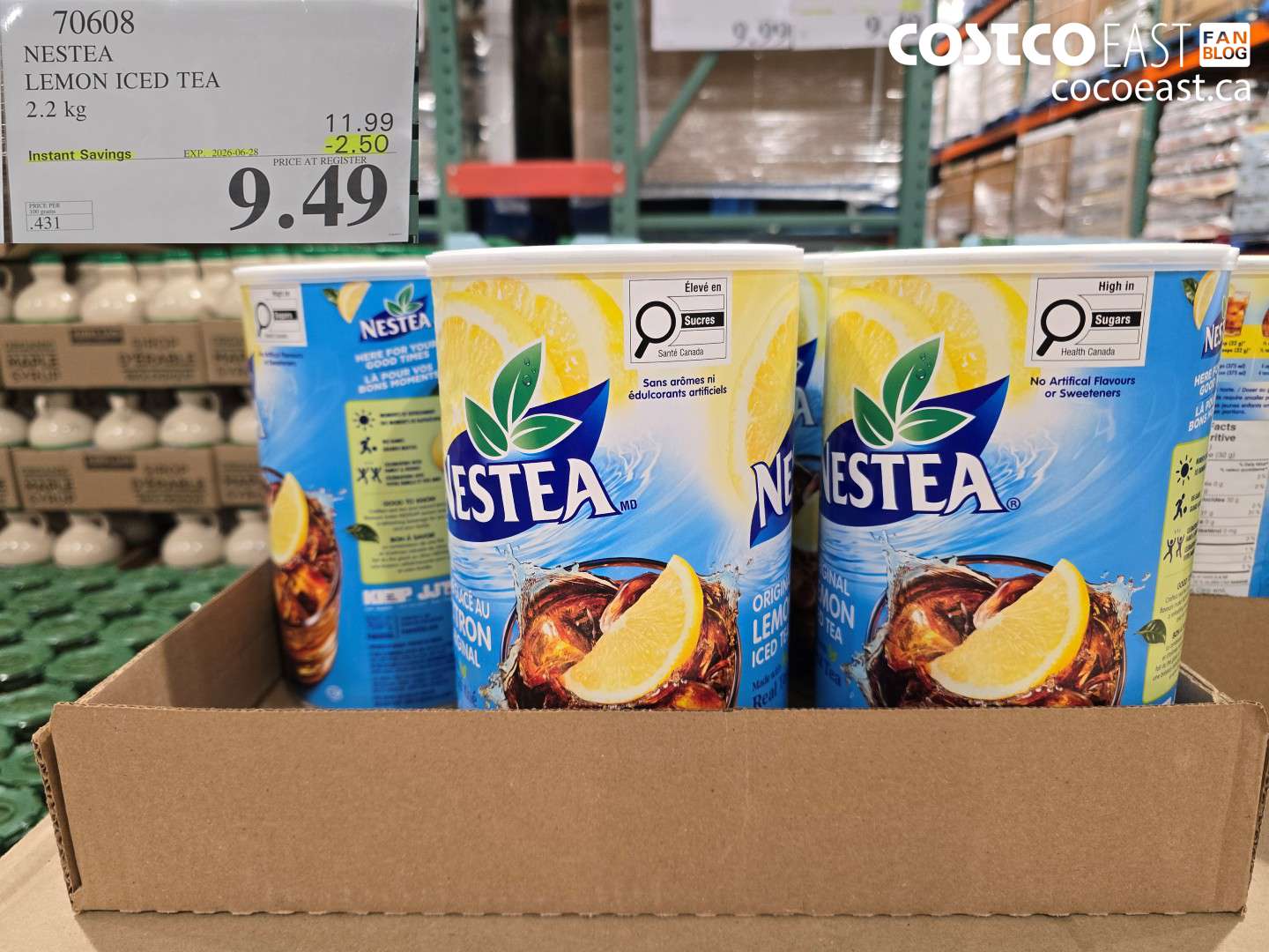 70608 NESTEA LEMON ICED TEA 2.2 KG ($2.50 INSTANT SAVINGS EXPIRES ON 2026-06-28) $9.49