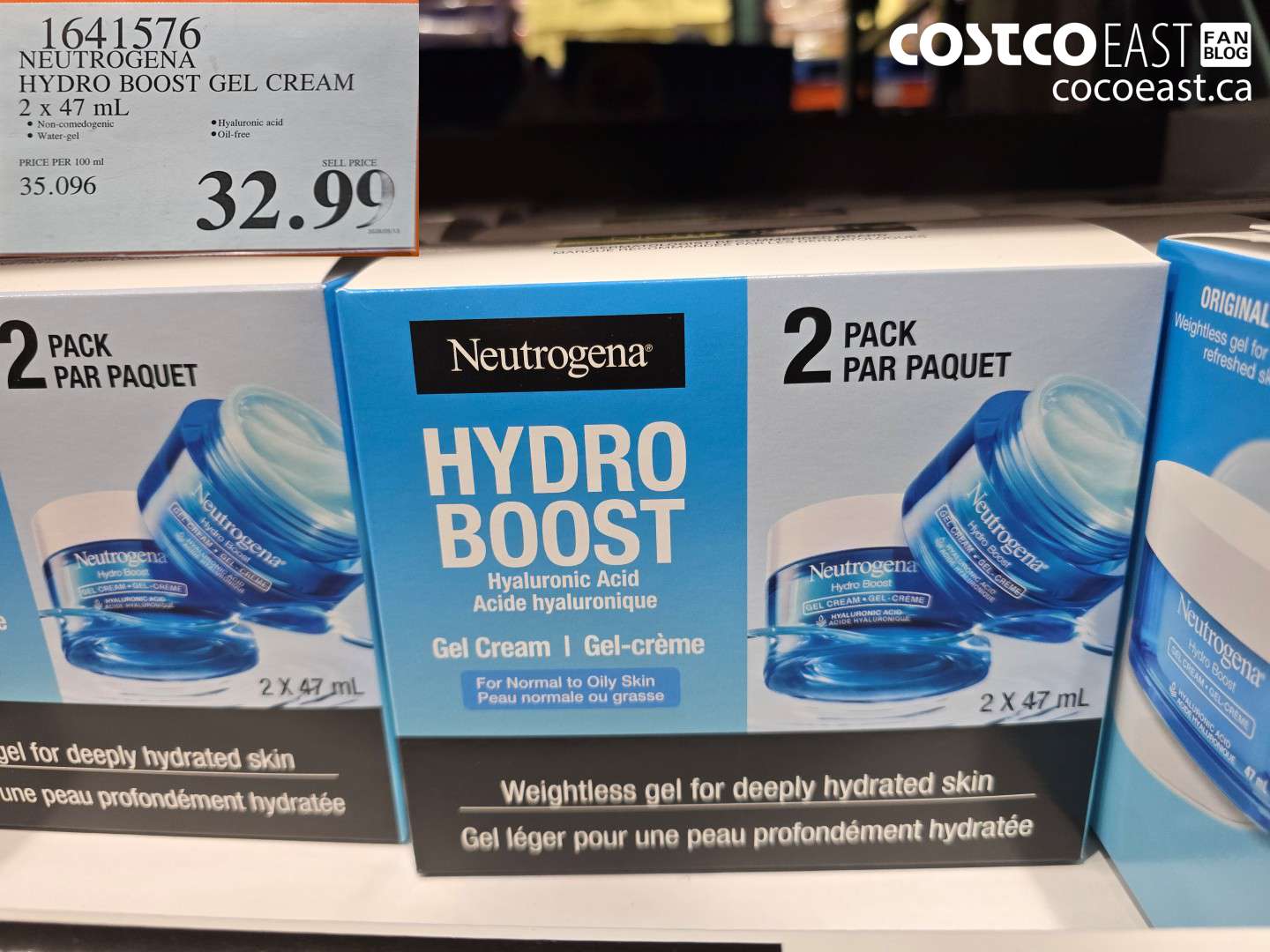 1641576 NEUTROGENA HYDRO BOOST GEL CREAM 2 X 47 ML $32.99