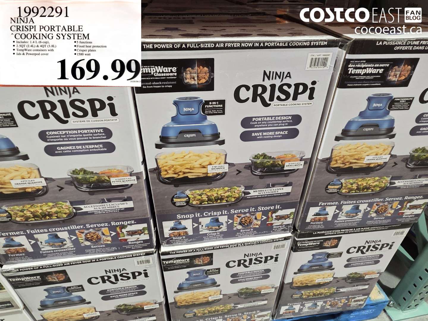 1992291 NINJA CRISPI PORTABLE COOKING SYSTEM $169.99