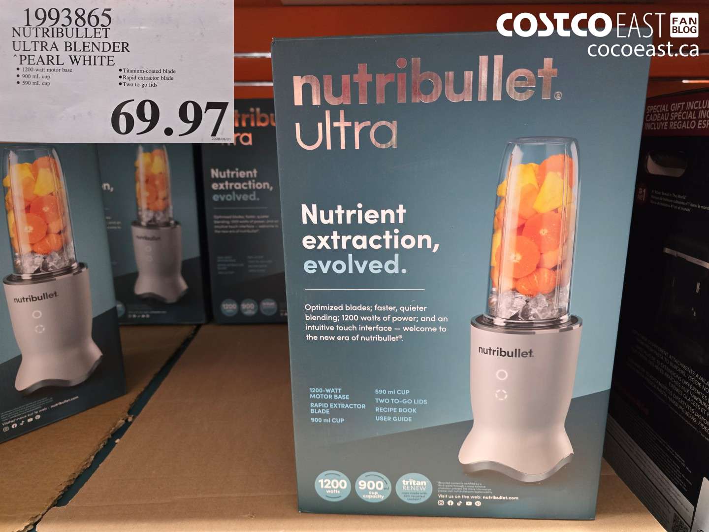 1993865 NUTRIBULLET ULTRA BLENDER PEARL WHITE $69.97