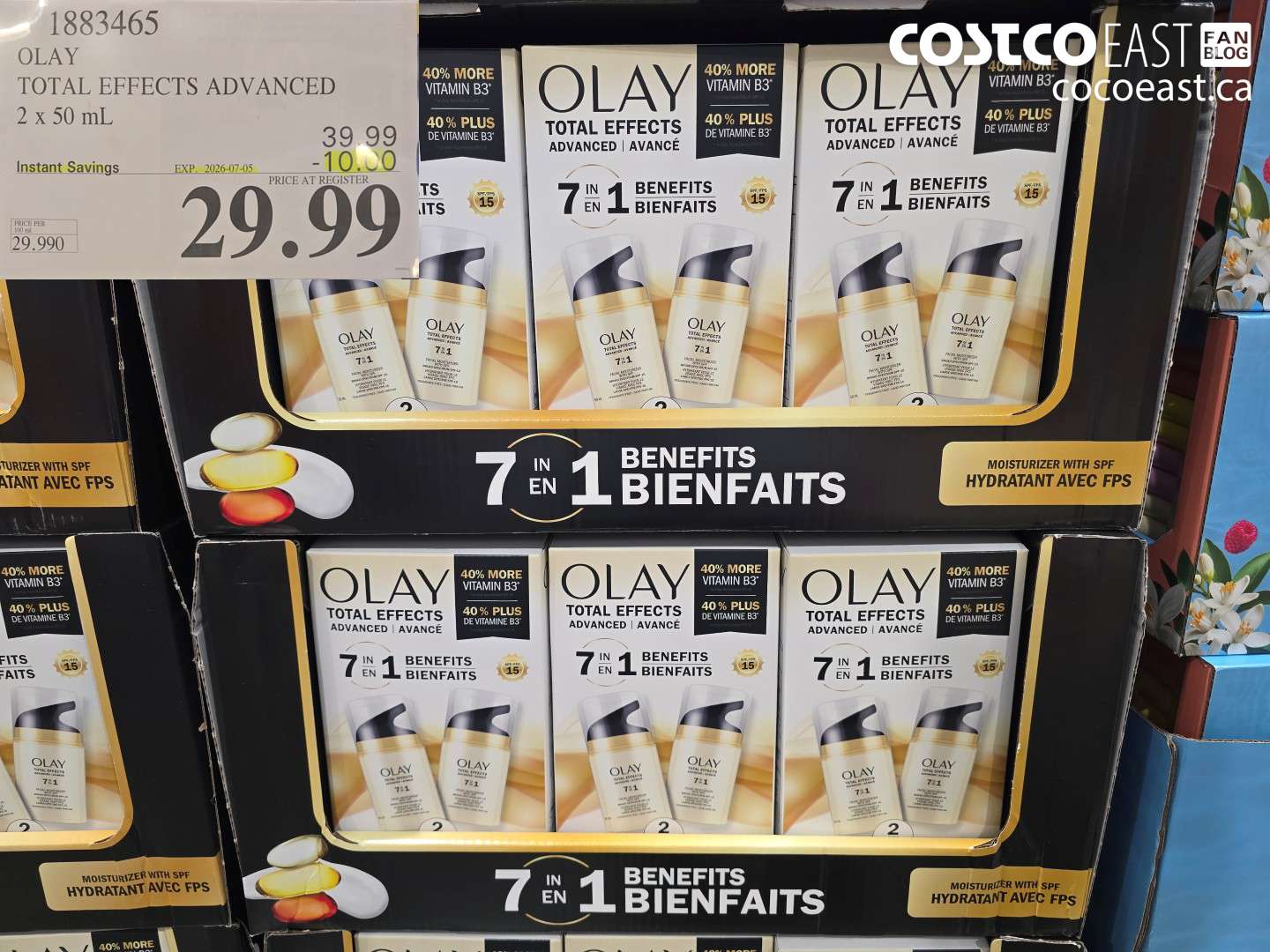 1883465 OLAY TOTAL EFFECTS ADVANCED 2 X 50 ML ($10.00 INSTANT SAVINGS EXPIRES ON 2026-07-05) $29.99