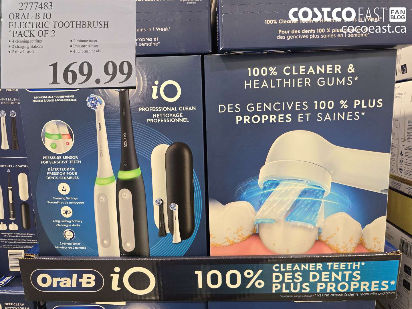 2777483 ORAL-B IO ELECTRIC TOOTHBRUSH PACK OF 2 $169.99