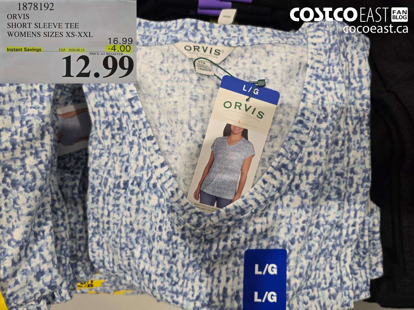 1878192 ORVIS SHORT SLEEVE TEE WOMENS SIZES XS-XXL ($4.00 INSTANT SAVINGS EXPIRES ON 2026-06-14) $12.99