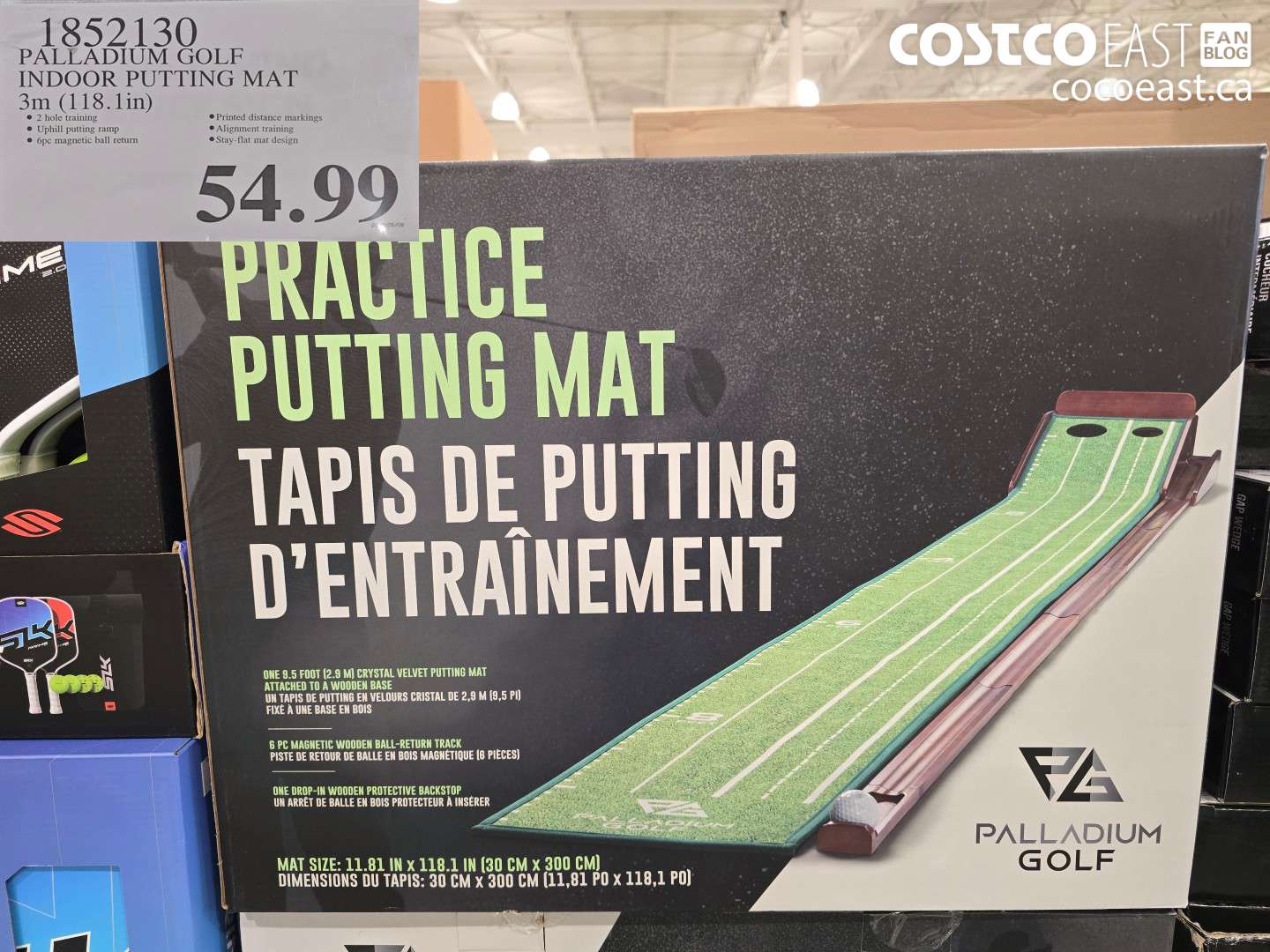 1852130 PALLADIUM GOLF INDOOR PUTTING MAT 3M (118.1IN) $54.99