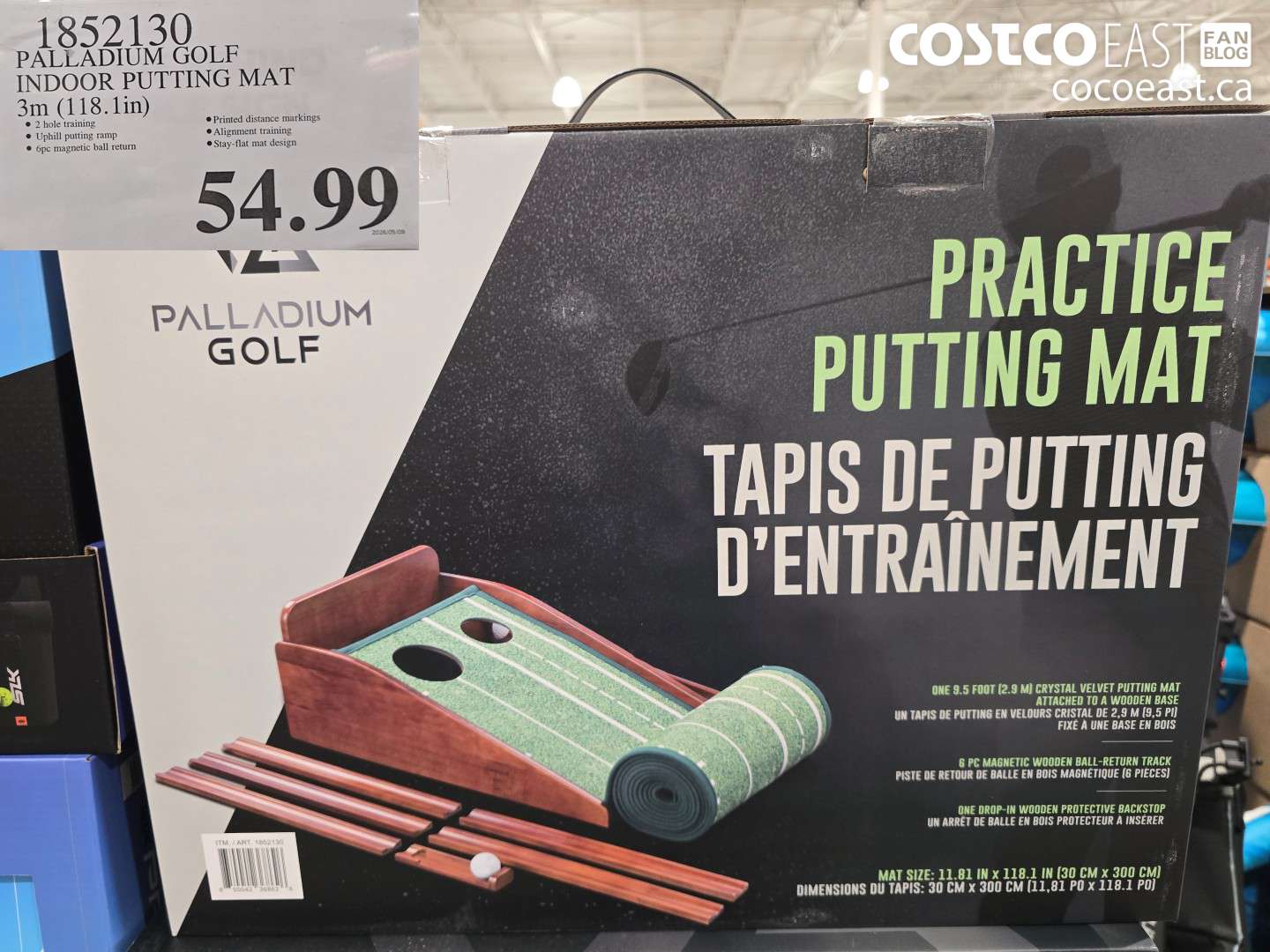 1852130 PALLADIUM GOLF INDOOR PUTTING MAT 3M (118.1IN) $54.99