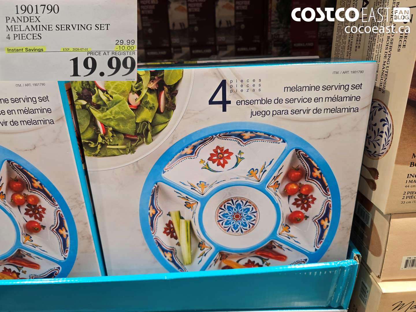1901790 PANDEX MELAMINE SERVING SET 4 PIECES ($10.00 INSTANT SAVINGS EXPIRES ON 2026-07-01) $19.99