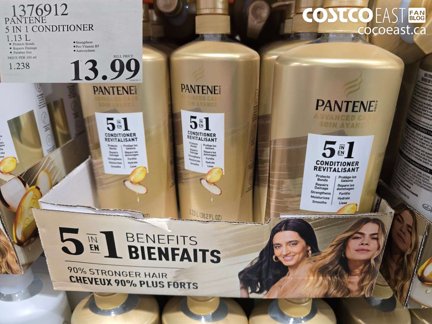 1376912 PANTENE 5 IN 1 CONDITIONER 1.13 L $13.99