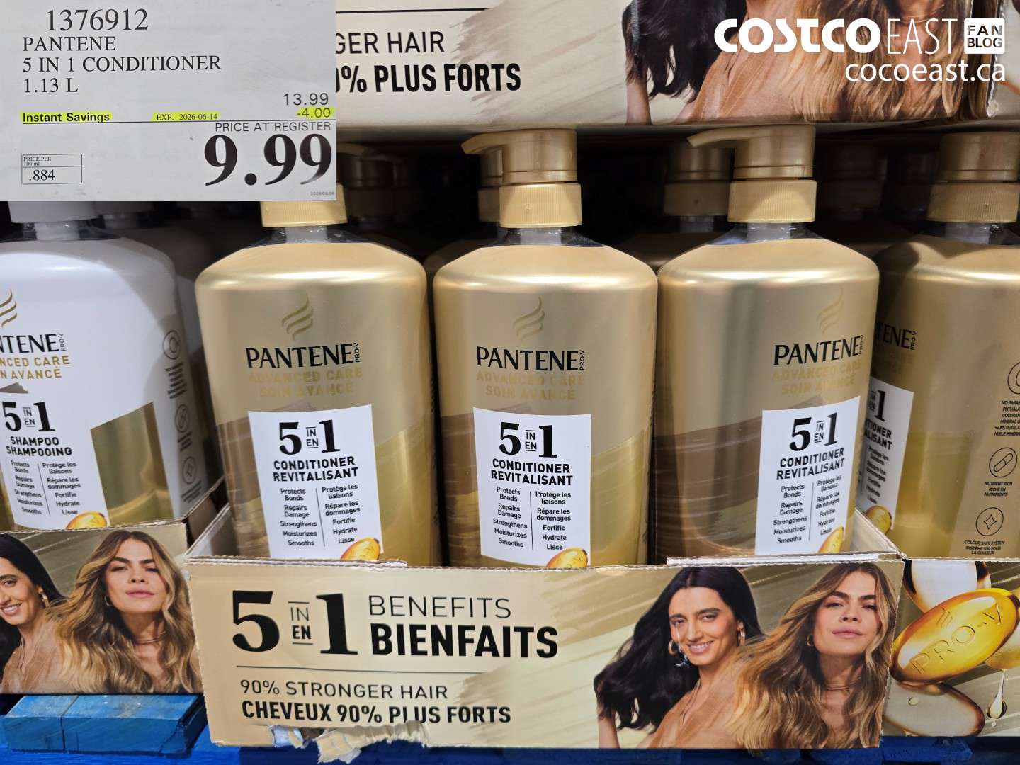 1376912 PANTENE 5 IN 1 CONDITIONER 1.13 L ($4.00 INSTANT SAVINGS EXPIRES ON 2026-06-14) $9.99