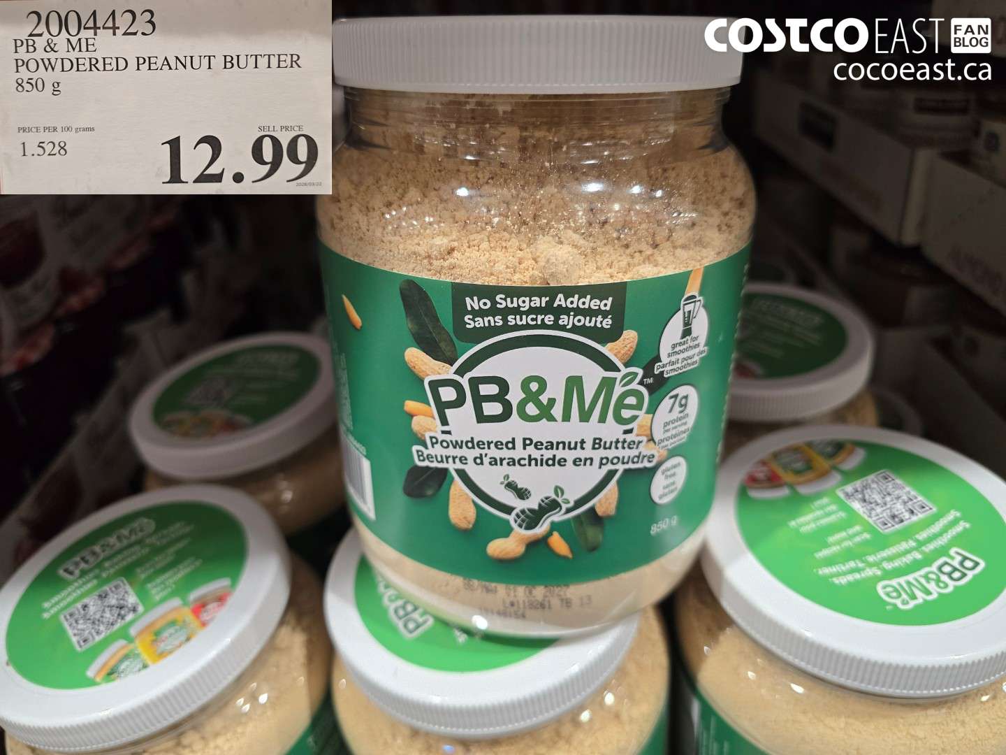 2004423 PB & ME POWDERED PEANUT BUTTER 850 G $12.99