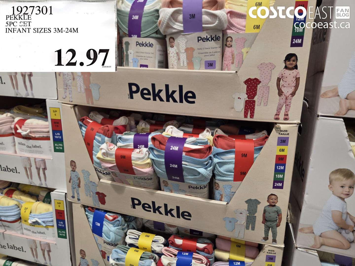 1927301 PEKKLE 5PC SET INFANT SIZES 3M-24M $12.97
