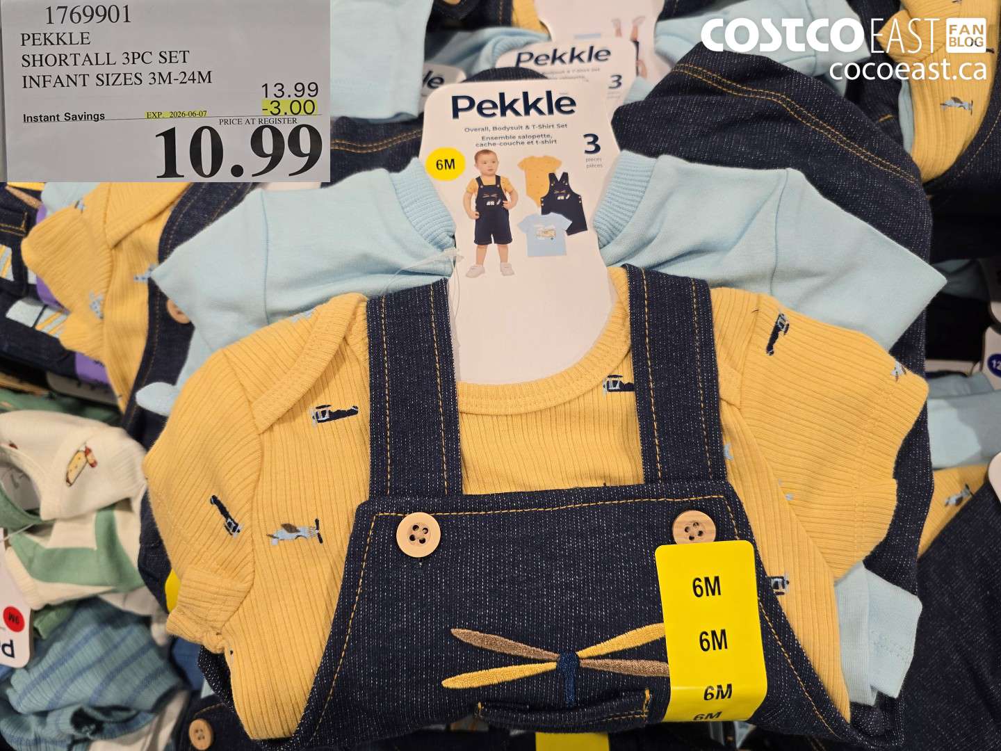 1769901 PEKKLE SHORTALL 3PC SET INFANT SIZES 3M-24M ($3.00 INSTANT SAVINGS EXPIRES ON 2026-06-07) $10.99