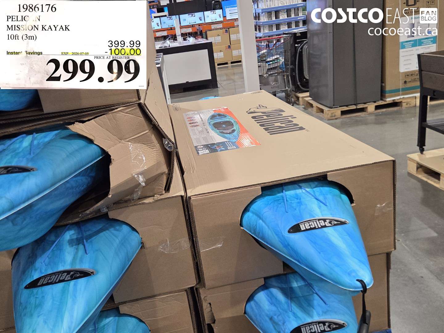 1986176 PELICAN MISSION KAYAK 10FT (3M) ($100.00 INSTANT SAVINGS EXPIRES ON 2026-07-05) $299.99