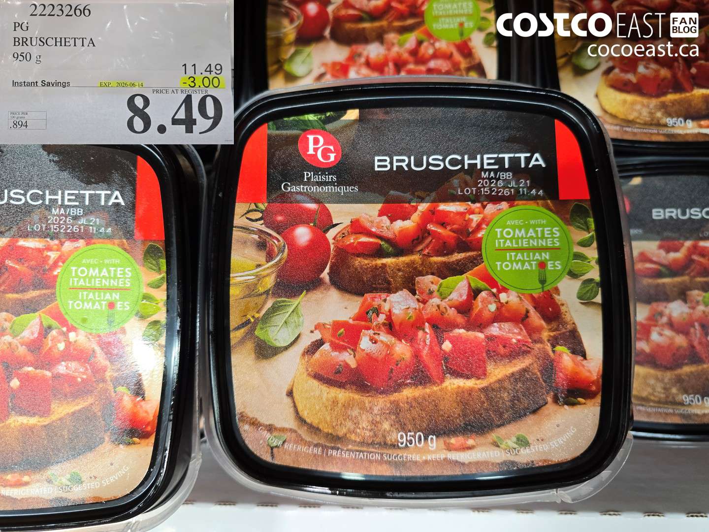 2223266 PG BRUSCHETTA 950 G ($3.00 INSTANT SAVINGS EXPIRES ON 2026-06-14) $8.49