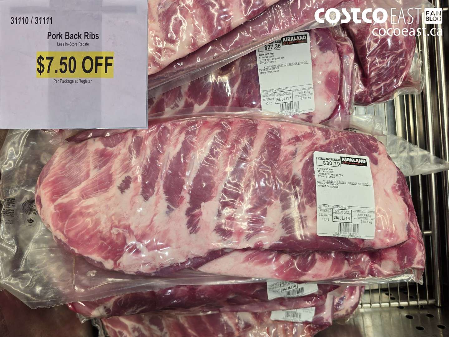 31110 PORK BACK RIBS ($7.50 INSTANT SAVINGS)