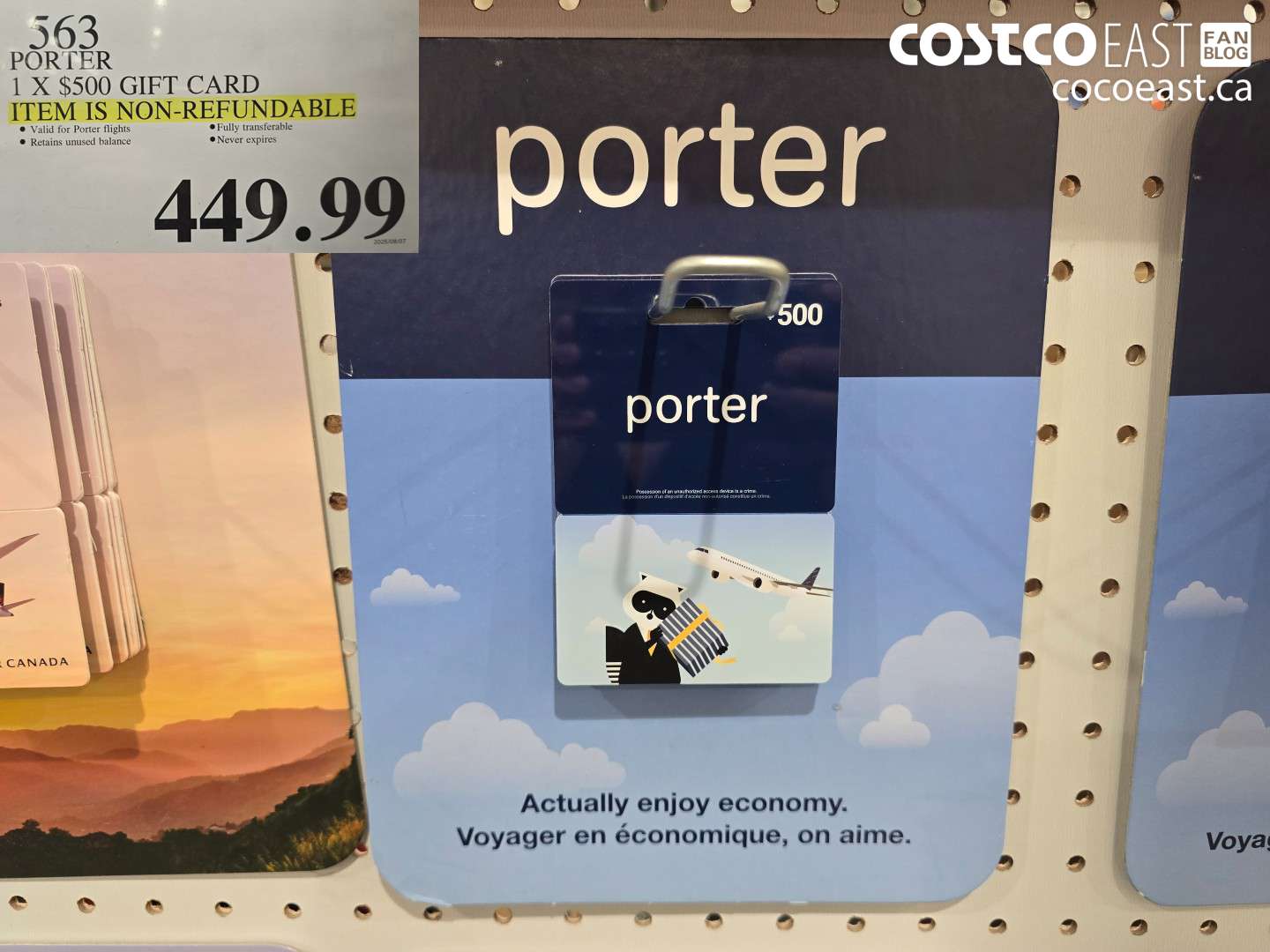 563 PORTER 1 X $500 GIFT CARD $449.99