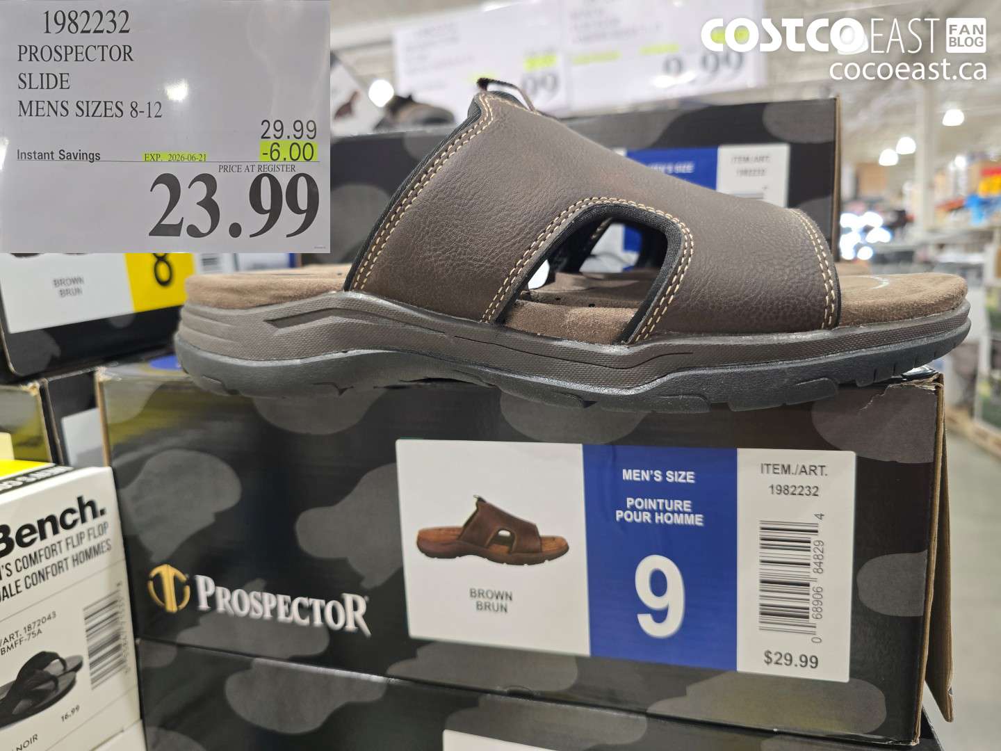 1982232 PROSPECTOR SLIDE MENS SIZES 8-12 ($6.00 INSTANT SAVINGS EXPIRES ON 2026-06-21) $23.99
