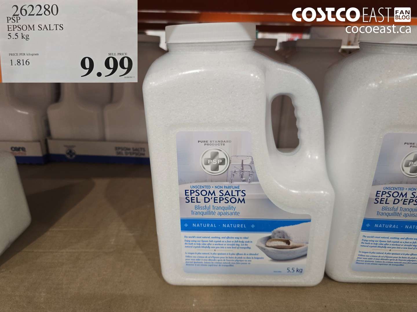 262280 PSP EPSOM SALTS 5.5 KG $9.99