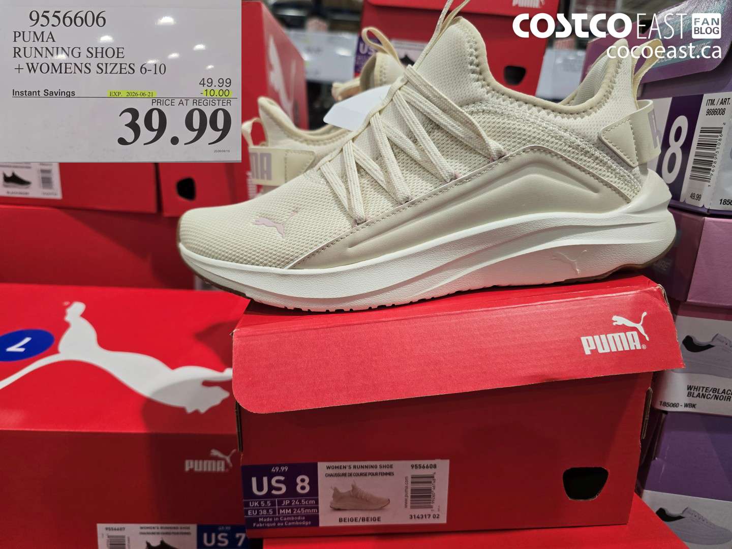 9556606 PUMA RUNNING SHOE WOMENS SIZES 6-10 ($10.00 INSTANT SAVINGS EXPIRES ON 2026-06-21) $39.99