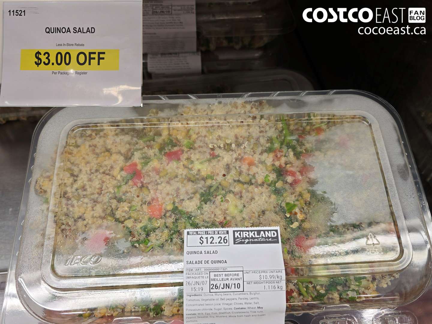 11521 QUINOA SALAD ($3.00 INSTANT SAVINGS)