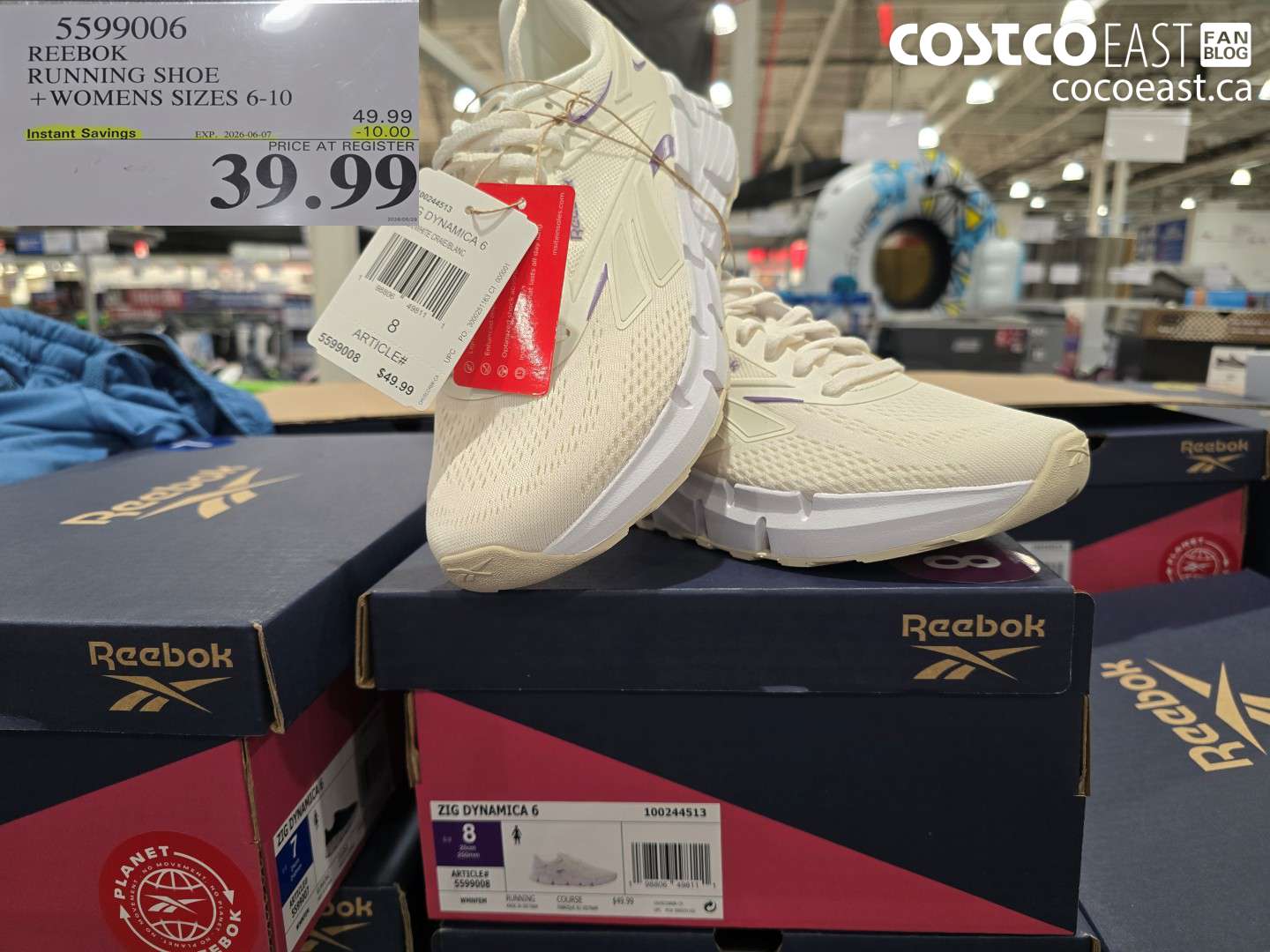 5599006 REEBOK RUNNING SHOE WOMENS SIZES 6-10 ($10.00 INSTANT SAVINGS EXPIRES ON 2026-06-07) $39.99