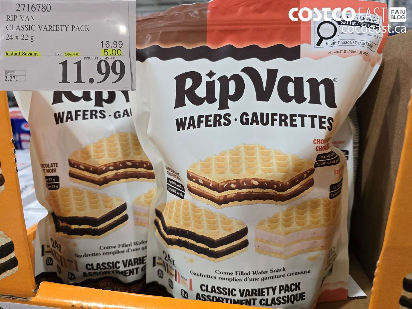2716780 RIP VAN CLASSIC VARIETY PACK 24 X 22 G ($5.00 INSTANT SAVINGS EXPIRES ON 2026-07-05) $11.99