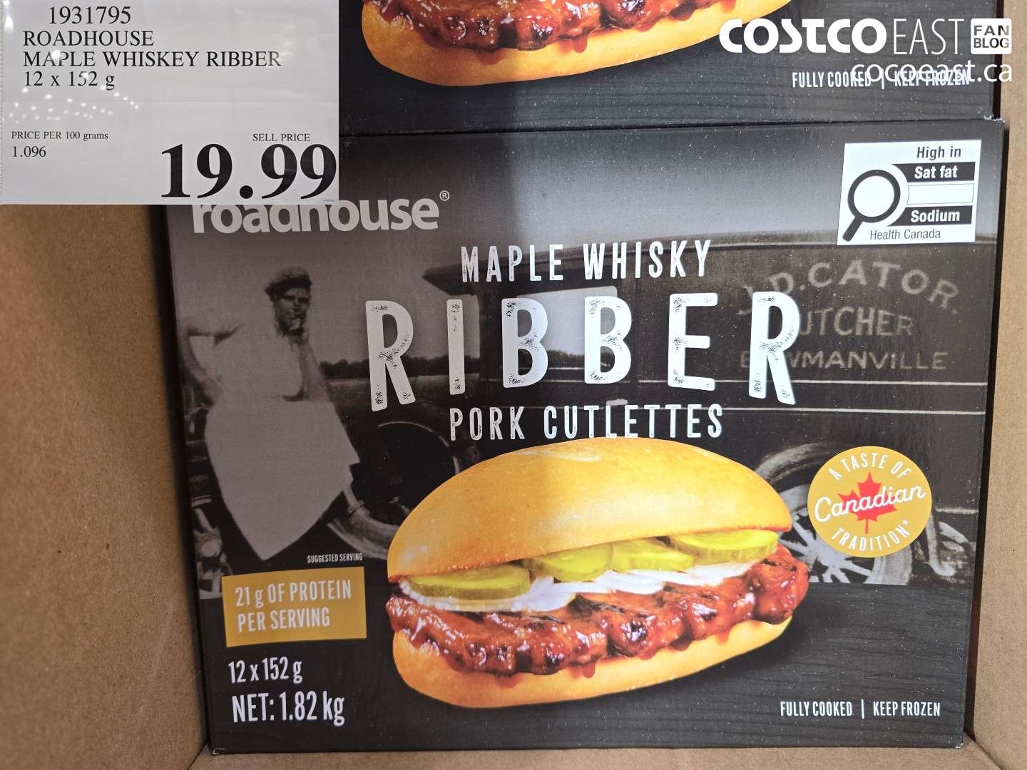 1931795 ROADHOUSE MAPLE WHISKEY RIBBER 12 X 152 G $19.99
