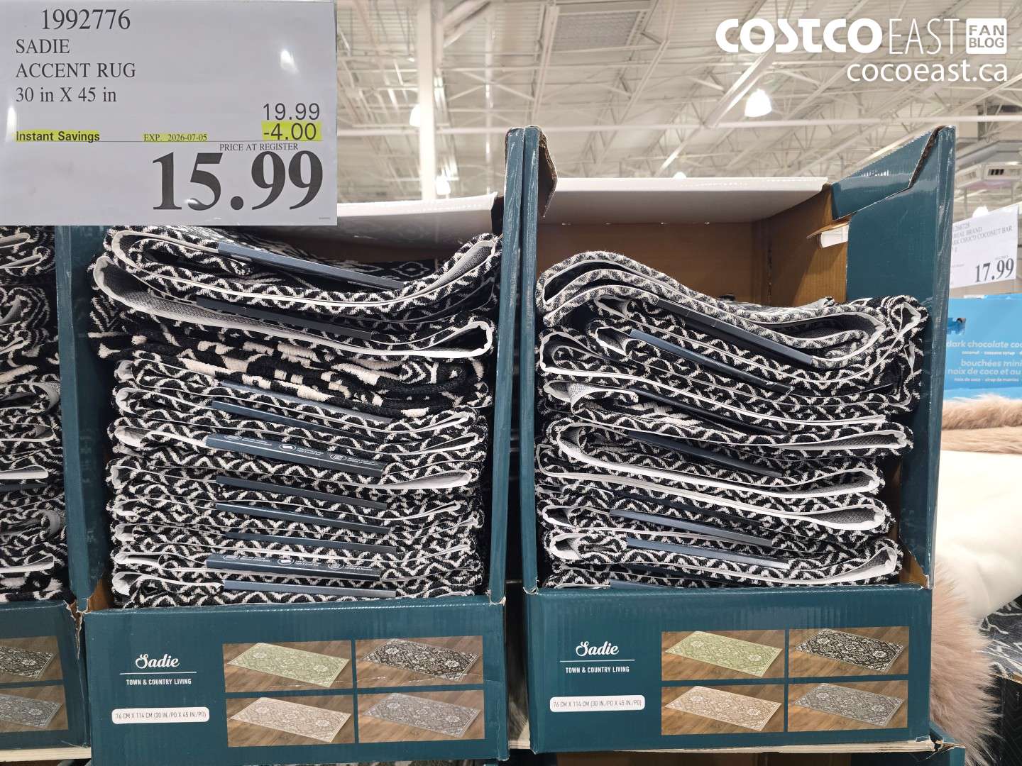 1992776 SADIE ACCENT RUG 30 IN X 45 IN ($4.00 INSTANT SAVINGS EXPIRES ON 2026-07-05) $15.99