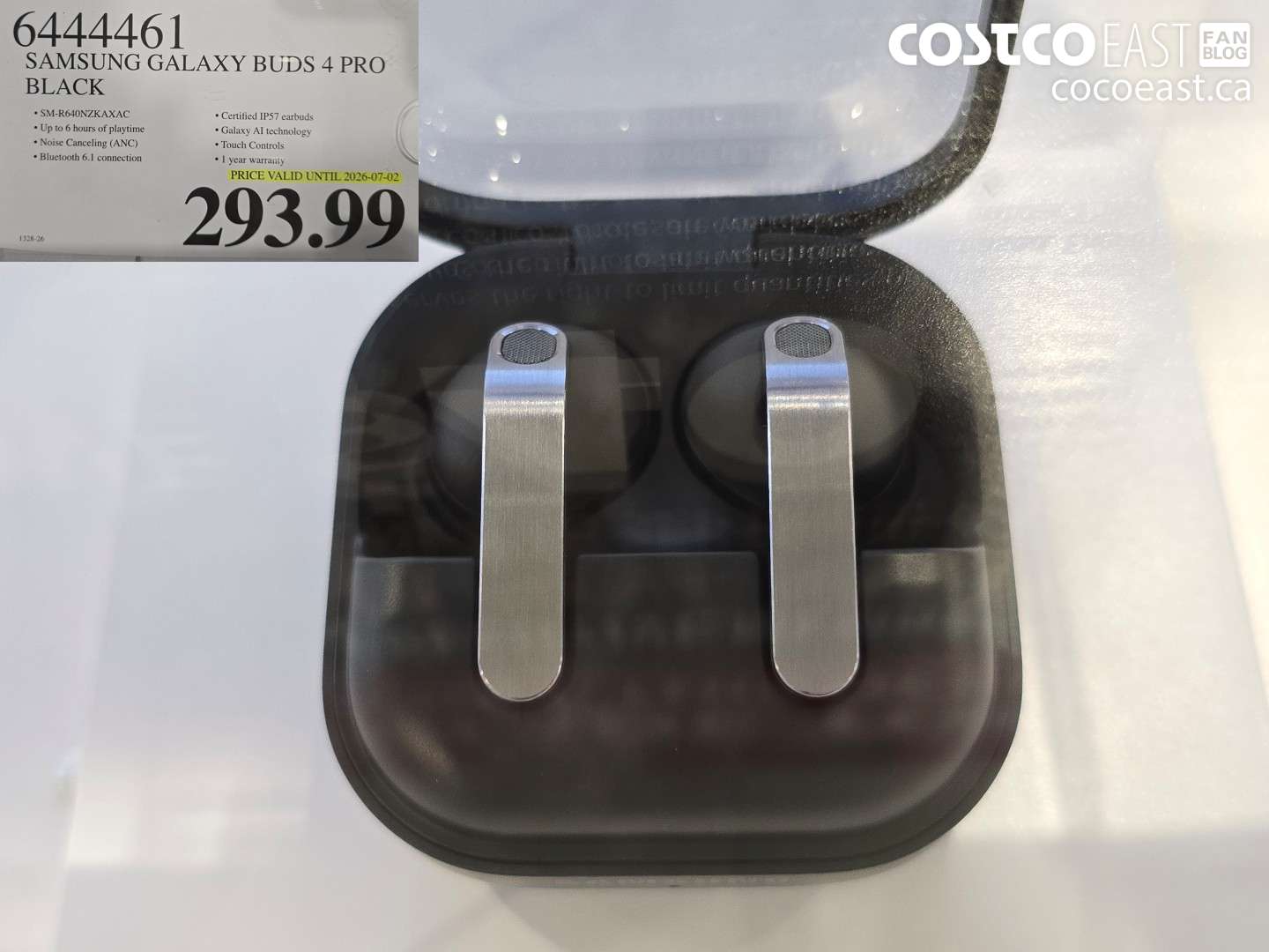 6444461 SAMSUNG GALAXY BUDS 4 PRO BLACK $293.99