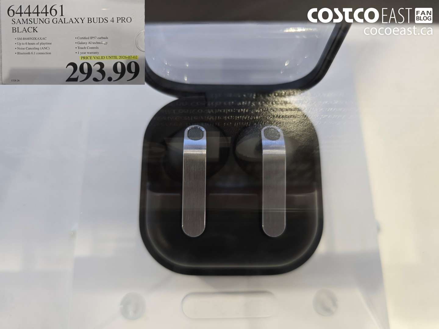 6444461 SAMSUNG GALAXY BUDS 4 PRO BLACK $293.99