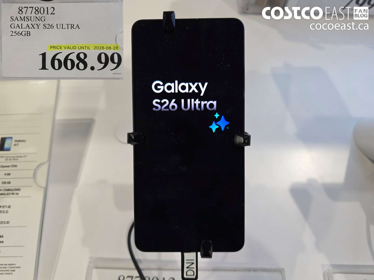 8778012 SAMSUNG GALAXY S26 ULTRA 256GB $1668.99