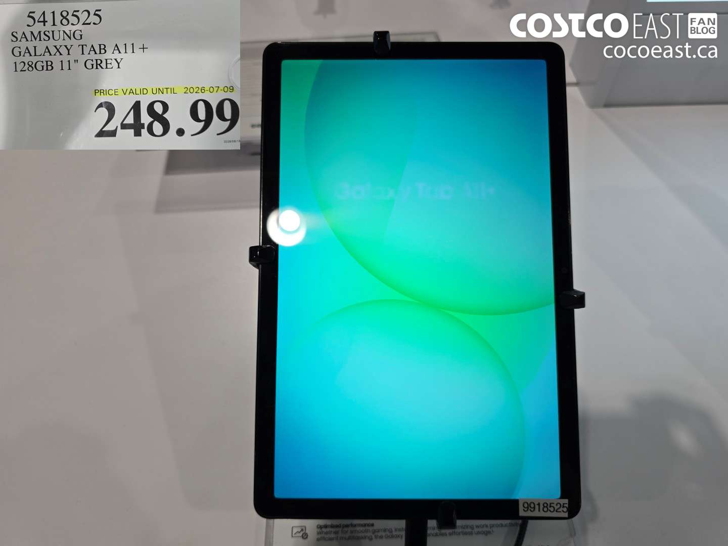 5418525 SAMSUNG GALAXY TAB A11+ 128GB 11