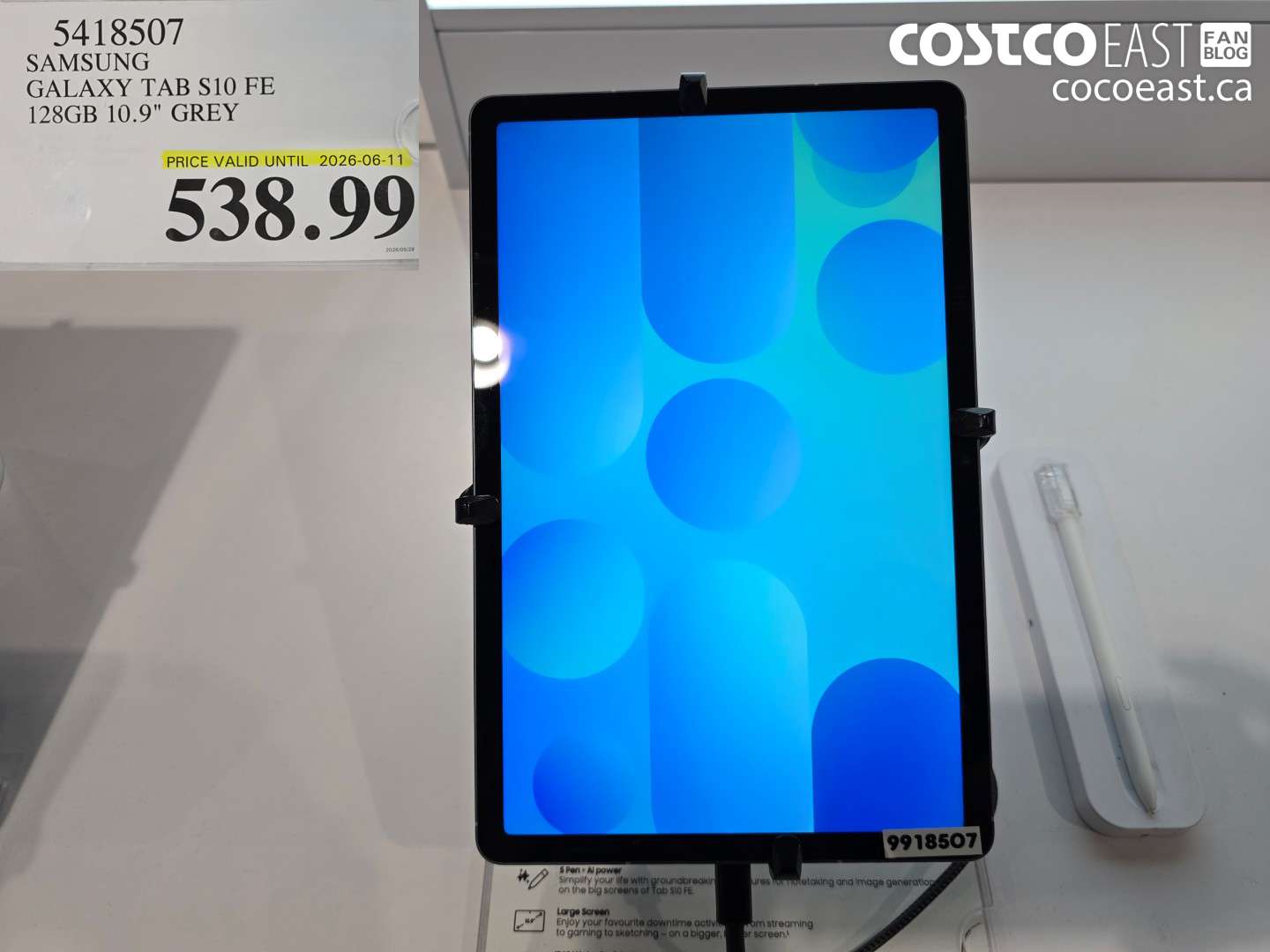 5418507 SAMSUNG GALAXY TAB S10 FE 128GB 10.9