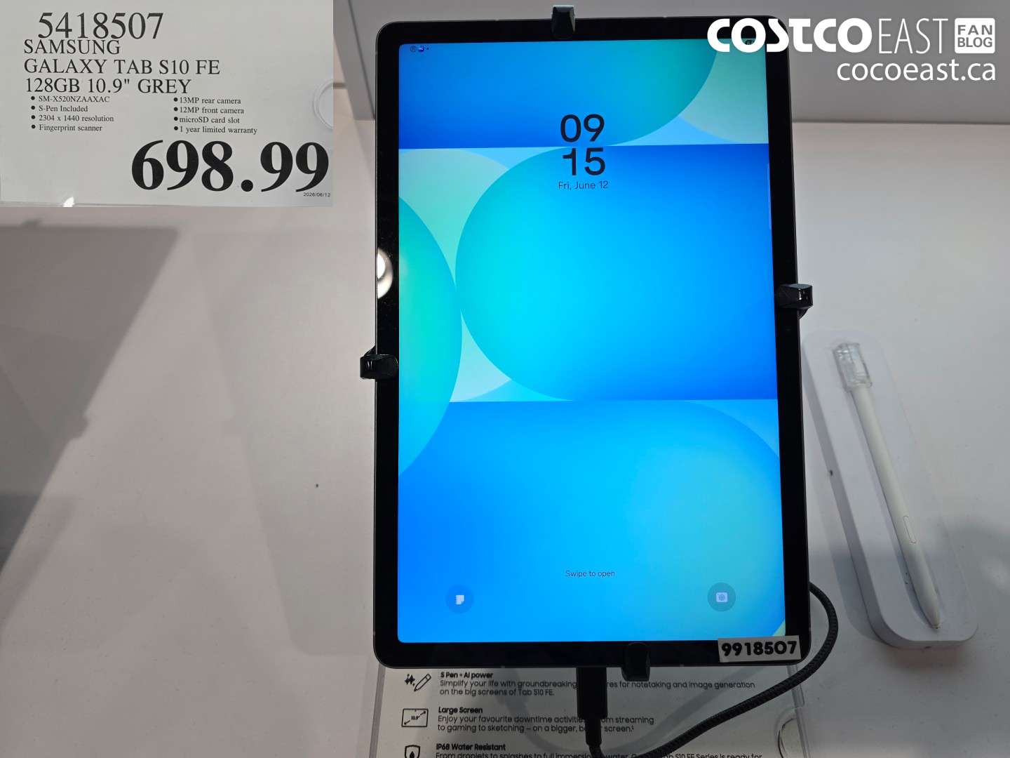 5418507 SAMSUNG GALAXY TAB S10 FE 128GB 10.9