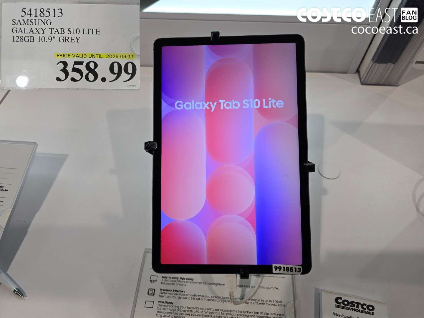 5418513 SAMSUNG GALAXY TAB S10 LITE 128GB 10.9