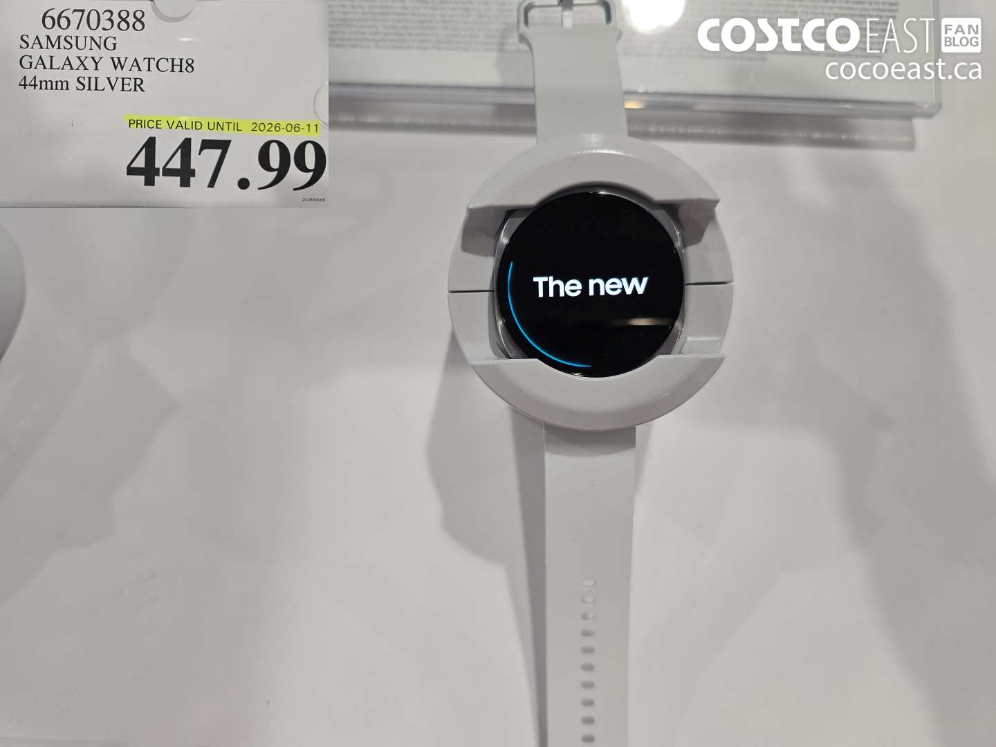 6670388 SAMSUNG GALAXY WATCH8 44MM SILVER $447.99