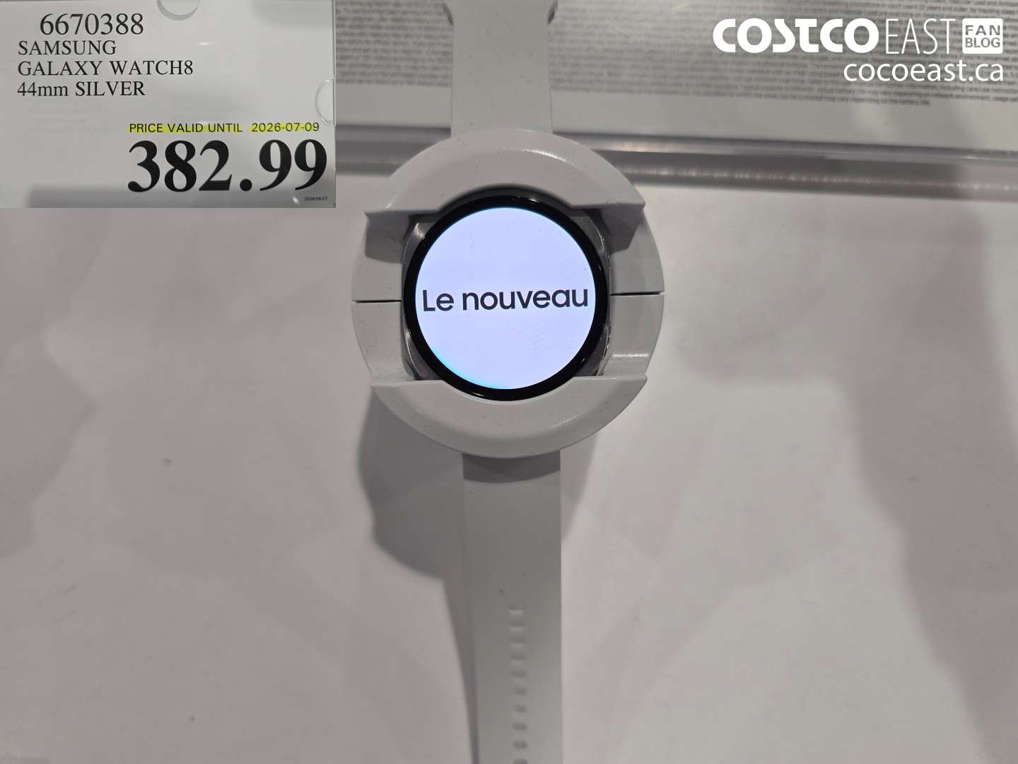 6670388 SAMSUNG GALAXY WATCH8 44MM SILVER $382.99