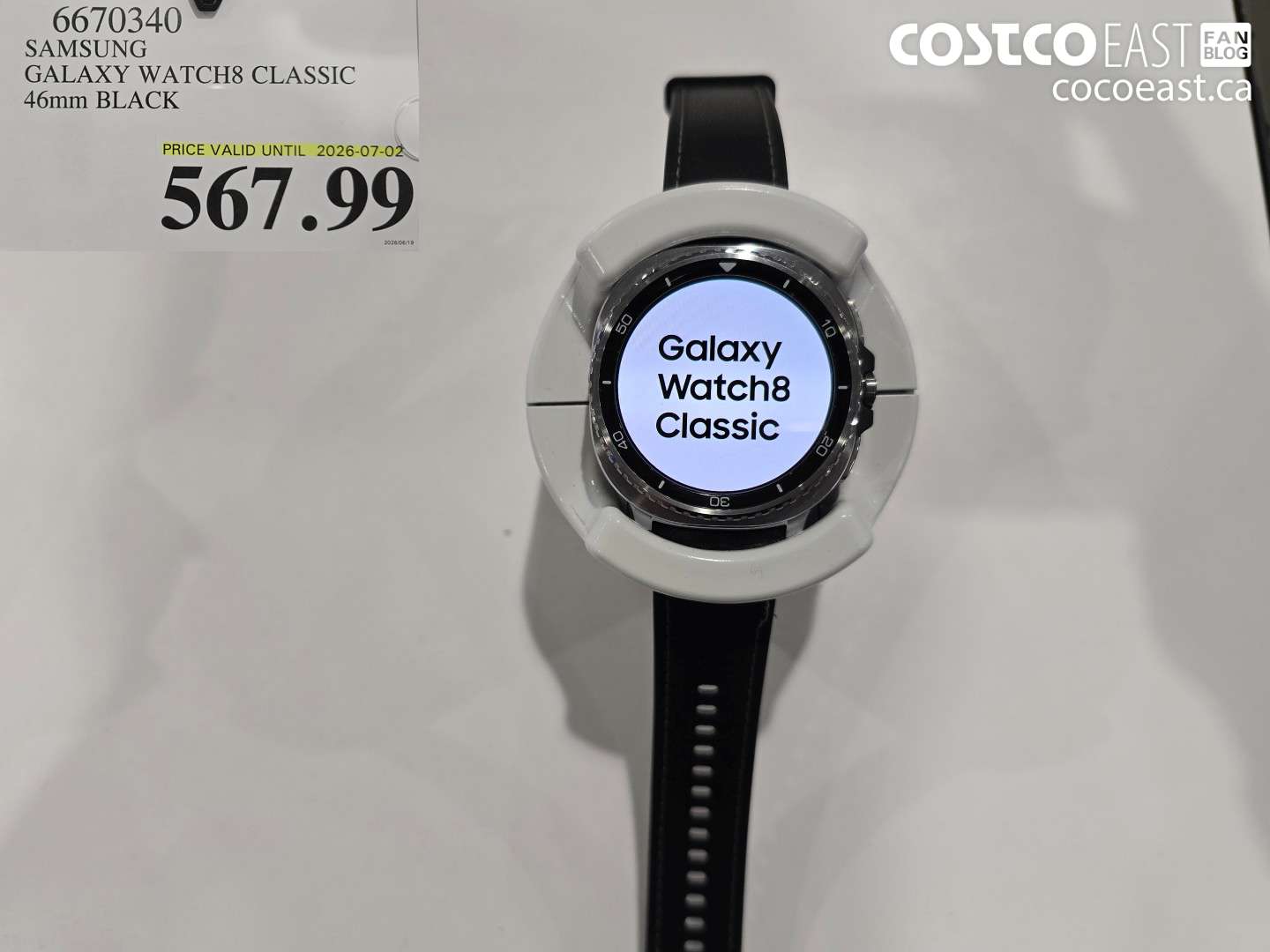 6670340 SAMSUNG GALAXY WATCH8 CLASSIC 46MM BLACK $567.99