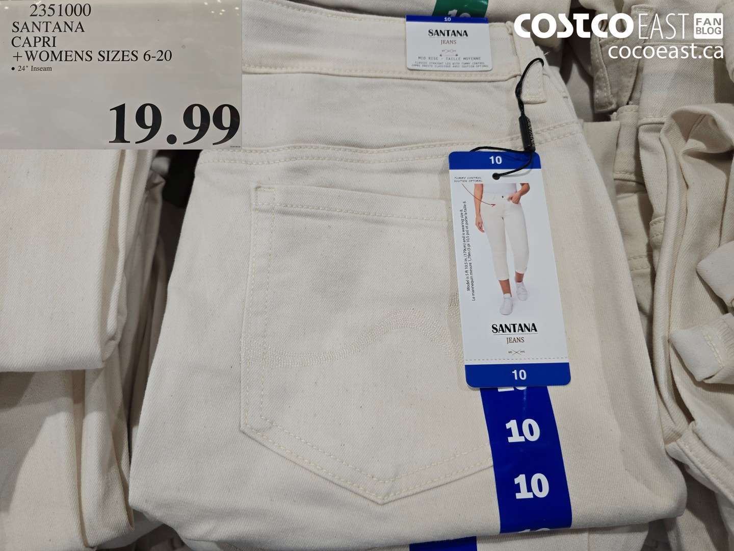 2351000 SANTANA CAPRI + WOMENS SIZES 6-20 $19.99