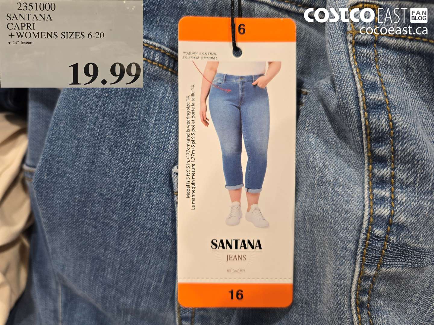 2351000 SANTANA CAPRI + WOMENS SIZES 6-20 $19.99