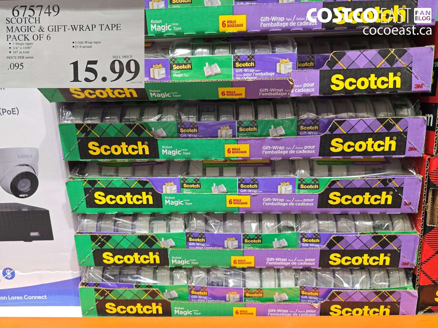 675749 SCOTCH MAGIC & GIFT-WRAP TAPE PACK OF 6 $15.99