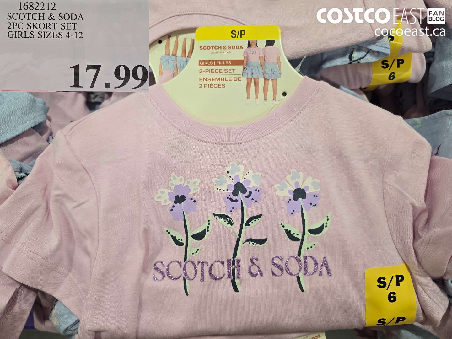 1682212 SCOTCH & SODA 2PC SKORT SET GIRLS SIZES 4-12 $17.99