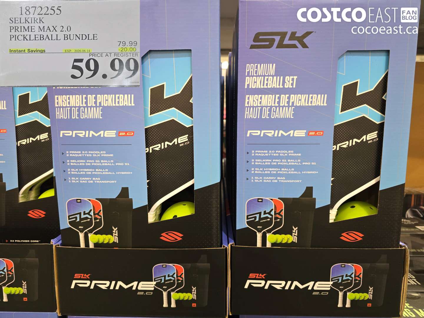 1872255 SELKIRK PRIME MAX 2.0 PICKLEBALL BUNDLE ($20.00 INSTANT SAVINGS EXPIRES ON 2026-06-14) $59.99