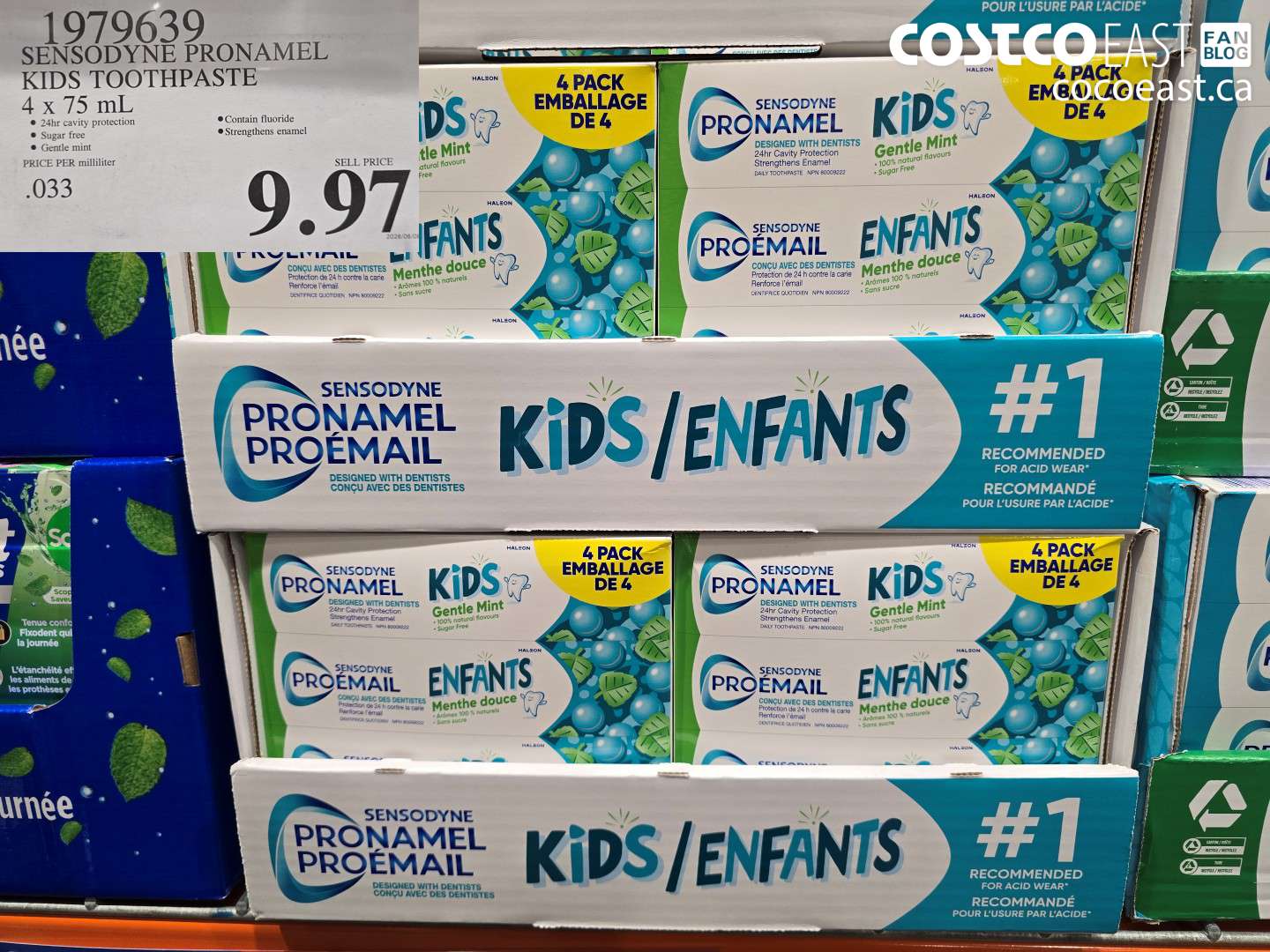 1979639 SENSODYNE PRONAMEL KIDS TOOTHPASTE 4 X 75 ML $9.97